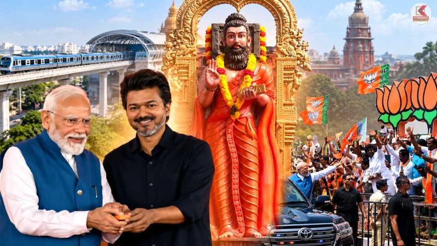 பாஜகவையும் காவியையும் பிரிக்கவே முடியாது போல...! மீண்டும் சர்ச்சையில் திருவள்ளுவர் சிலை!