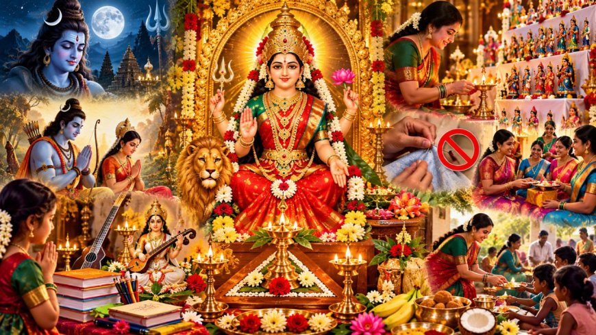 கொலு வைத்து தேவி வழிபாடு...கூட்டு சேர்ந்து அற்புத பிரார்த்தனை!