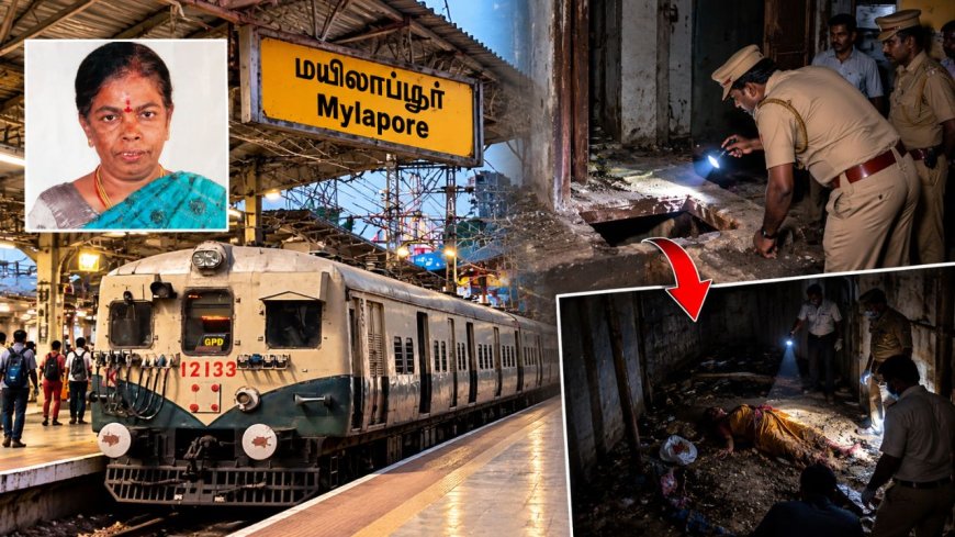 ஒன்றரை அடி துவாரம்… 4 நாட்களாக யாருக்கும் தெரியாத மரணம்! மயிலாப்பூர் ரயில் நிலையத்தில் அதிர்ச்சி!