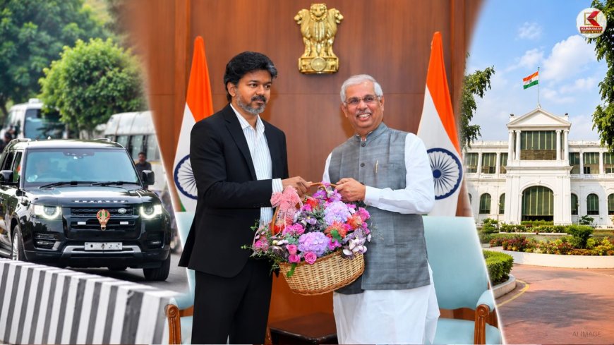 தமிழ்நாட்டின் ஆளுநராக அர்லேகர் ! மக்கள் பவனில் முதல்வர் விஜய் நேரில் வாழ்த்து !