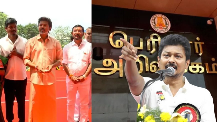 "சர்க்கஸ் நடத்தும் டம்மி முதலமைச்சர்" – விஜய்யை சீண்டிய உதயநிதி!