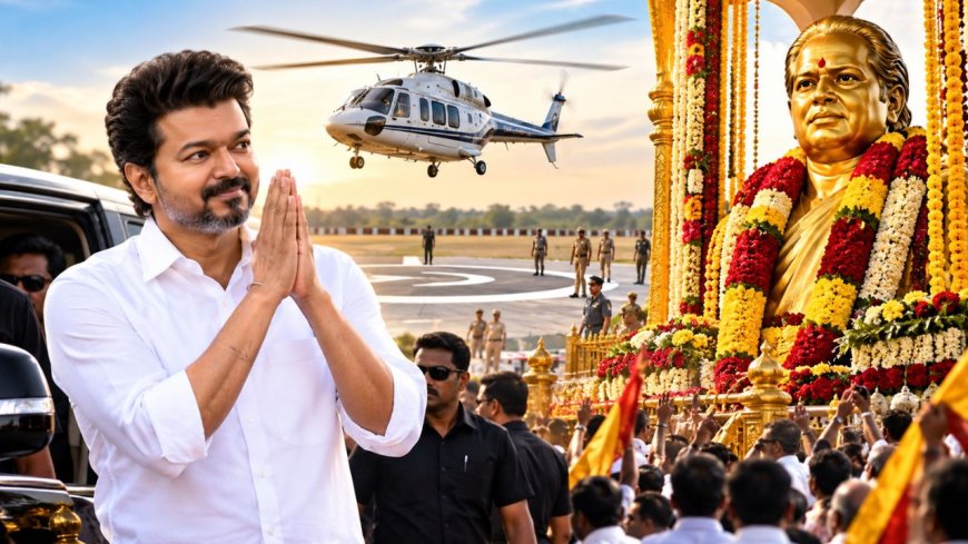 தேவர் குருபூஜைக்கு ஹெலிகாப்டரில் வரும் விஜய்? பசும்பொன்னில் பரபரக்கும் ஏற்பாடுகள்!