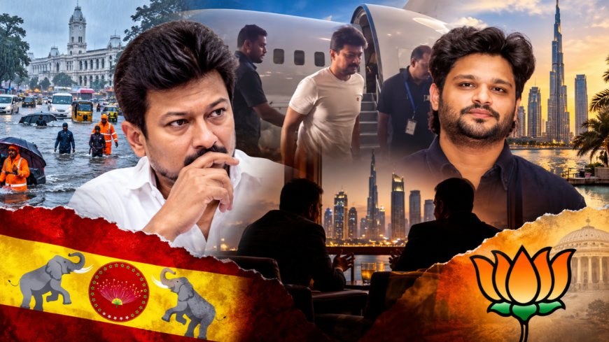 மழை பெய்யுது..துபாய் பறந்த உதய் மீது ஒரு கண்...ரகசிய ஆபரேஷனில் தவெக உளவுத்துறை?